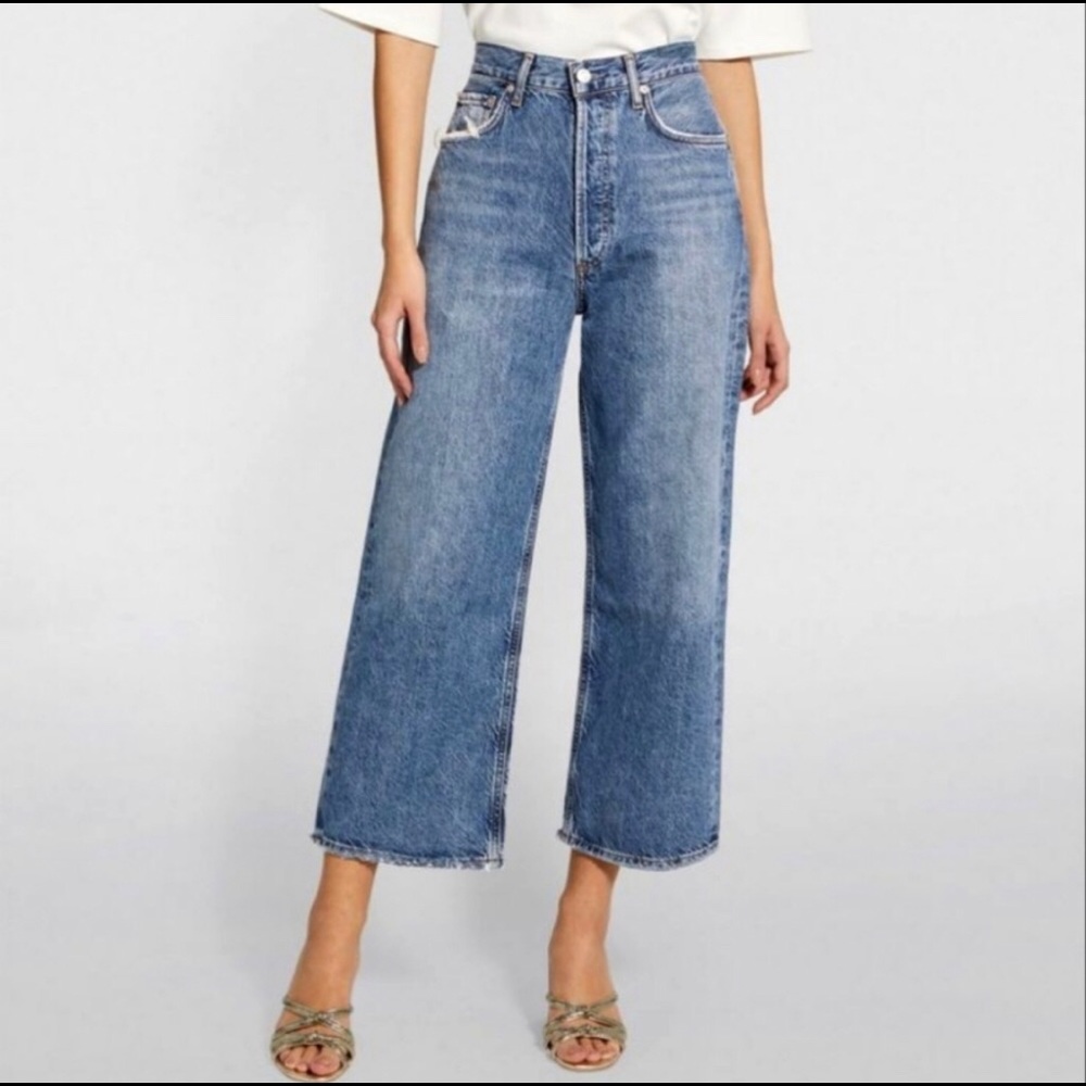 Agolde Ren High Rise Wide Leg Jeans Size 26